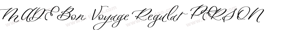 MADE Bon Voyage Regular PERSONAL USE字体转换
